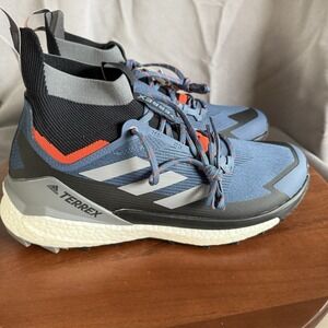 Adidas Terrex‎ Free Hiker 2 Boost Trail Shoe Mens 12.5 Blue Black GZ0683 NIB